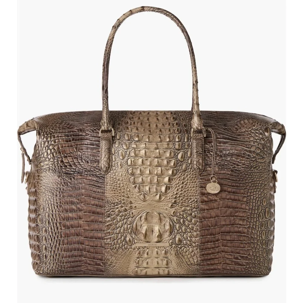 🤎BRAHMIN BRINDLE MELBOURNE Duxbury Weekender🤎NWT